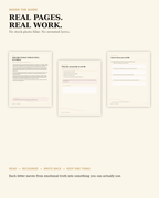 Inside Hope Notes with real letter, pattern recognition, and write-back pages