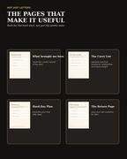 Hope Notes practical reflection tools including Carry List, Hard-Day Plan, and Return Page