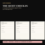 The Quiet Check-In reusable page from Hope Notes Mini Journal