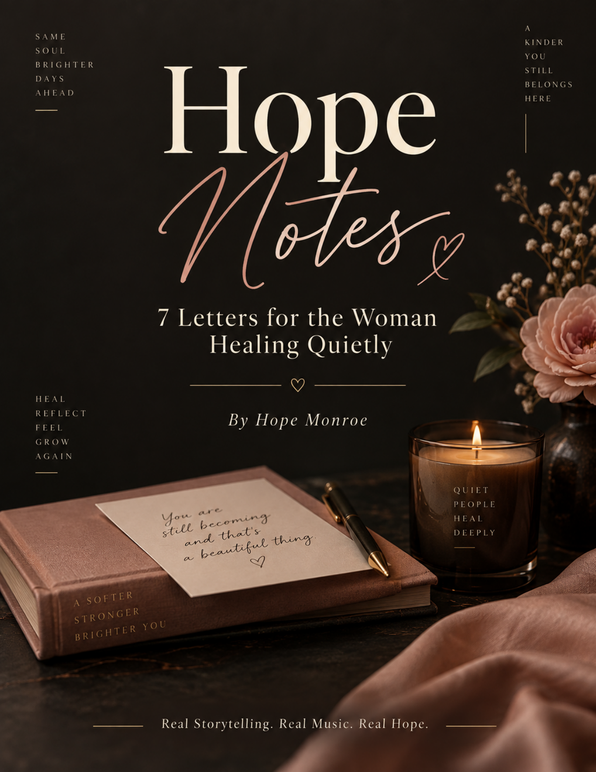 Cover of Hope Notes — 7 Letters for the Woman Healing Quietly by Hope Monroe