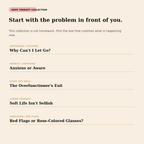 Where to start in The Hope Therapy Collection based on the relationship problem in front of you