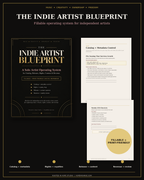 The Indie Artist Blueprint digital workbook for independent artists